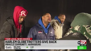 Harlem Globetrotters spend day with Harrisburg's homeless