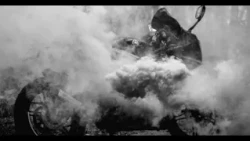 Drunk driver sets motorcycle on fire while trying to start it with a cigarette in Tipitapa