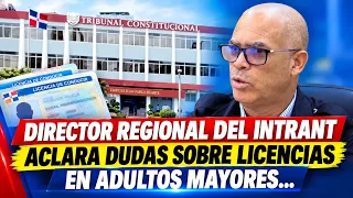 DIRECTOR REGIONAL DEL INTRANT ACLARA DUDAS SOBRE LICENCIAS EN ADULTOS MAYORES…