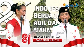 Penuh Kebanggaan! Celine Olivia Apriani Theo Bawa Sang Merah Putih | 81th Upacara Penurunan Sang
