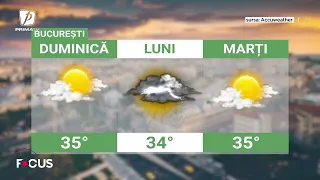 Weather - August 23. Heat wave retreating