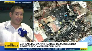 Fire in Curundú leaves 23 families affected: Miviot evaluates homes on-site