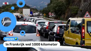Heavy traffic heading to holiday destinations