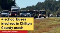 4 school buses involved in crash in Chilton County