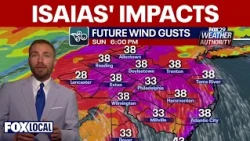 Philly weather forecast: Hurricane Isaias remnants bring heavy rain strong wind