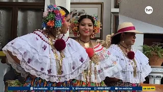 Antón prepares for the Pollera Picarona parade
