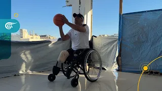 بعد بتر قدميه... اللاعب الغزّي علام شبير يعود إلى التدريبات بإرادة لا تنكسر