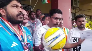 Goan Reporter ::: Congress Leaders AT GSUDA office in regard to Campal Football Ground issue
