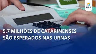 5.7 million voters expected at the polls in Santa Catarina