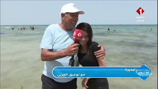 برنامج أهلا تونس || تبحيرة مع توفيق الغربي شواطىء سوسة