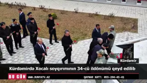 Kürdəmirdə Xocalı soyqırımının 34 cü ildönümü qeyd edilib