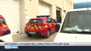 Ħaddiem ta' 34 sena jmut wara li ntlaqat minn forklifter