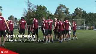 After Derby Victory: Club Greets from the Top of the Table
