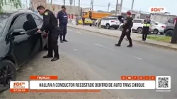 DRIVER FOUND ASLEEP AFTER CRASH