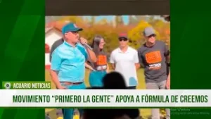 Movimiento “Primero La Gente” apoya a fórmula de Creemos