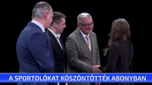 A sportolókat köszöntötték Abonyban