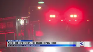 Fire crews battle flames at vacant South Memphis school