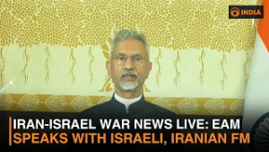 Iran-Israel War News Live: EAM Jaishankar speaks with Israeli, Iranian FM | DD India Live | 12 AM