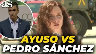 AYUSO lashes out at SÁNCHEZ: demands an urgent PACT on the CLIMATE EMERGENCY