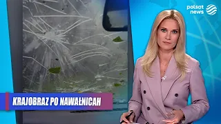 Fist-sized hail devastates Poland. Torn-off roofs, destroyed houses