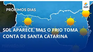 Sun appears, but the cold takes over in Santa Catarina