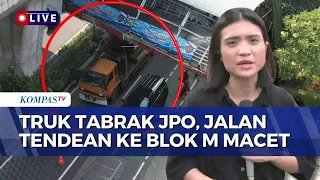 The Evacuation Process of the Pedestrian Bridge and Excavator Truck in Tendean | KOMPAS SIANG