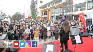 EDİRNE’DE SEVGİLİLER GÜNÜ KUTLAMALARI İKİ GÜN SÜRDÜ