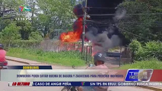 La Ceiba firefighters urge avoiding trash and brush burning to prevent fires