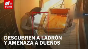 Ladrón escapa y amenaza a dueños tras ser descubierto en Monterrey