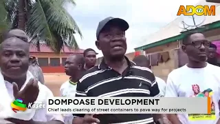Dompoase Development: Chief leads clearing of street containers to pave way for projects