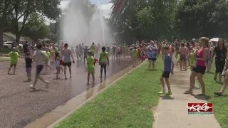 Summer's first hydrant party makes a splash