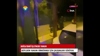 Muğla'da restoranda büyük yangın çıktı işte görüntüler