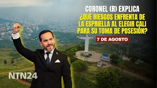 What risks does De la Espriella face by choosing Cali for his inauguration? Retired colonel explains