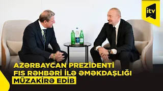 Prezident İlham Əliyev Beynəlxalq Xizək və Snoubord Federasiyasının prezidenti ilə görüşüb