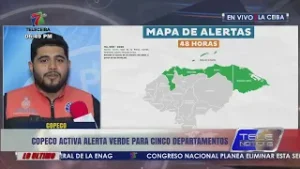? COPECO activa alerta verde para cinco departamentos