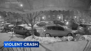 Pickup truck flips after early-morning crash; driver runs from scene