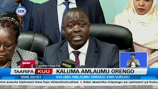 Kaluma Atoa Kauli Kuhusu Vurugu Homa Bay Katika Mkutano na Wanahabari