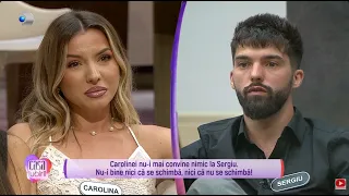 Casa Iubirii - CAROLINEI NU-I MAI CONVINE NIMIC LA SERGIU, IAR DECIZIA PARE A FI LUATA!