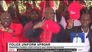 Opposition leaders raise concern over tendering process of new police uniform