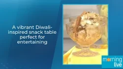 A vibrant Diwali-inspired snack table perfect for entertaining