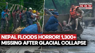 NEPAL  Floods Horror! Over 1300 Missing After Glacial Collapse, Over 170 Dead, Rescue Ops Underway
