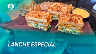 Lanche de Peixe Crocante com Maionese de Camarão que é TENDÊNCIA | Sabor de Vida