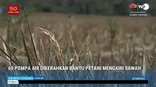 60 POMPA AIR DIKERAHKAN BANTU PETANI MENGAIRI SAWAH