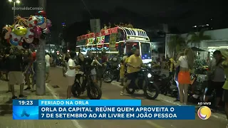 7 de Setembro: Busto de Tamandaré reúne quem aproveita o feriado ao ar livre em João Pessoa
