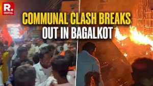 Karnataka: Hindu Organisation Claims Stone Thrown At Them From Mosque During Shiv Jayanti Procession