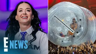 Katy Perry Trapped in Bottle During Failed Crowd Surfing Attempt | E! News