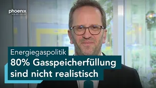 phoenix tagesgespräch mit Klaus Müller zur Energiegaspolitik der Bundesregierung | 16.09.26