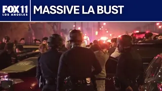 LAPD arrests 69 after Harbor Gateway street takeover involving more than 700 people