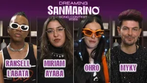 Ransell Labata, Miriam Ayaba, Ohro e Myky - Dreaming San Marino Song Contest - I Casting