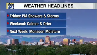 Another round of showers, storms before drier weather arrives for New Mexico